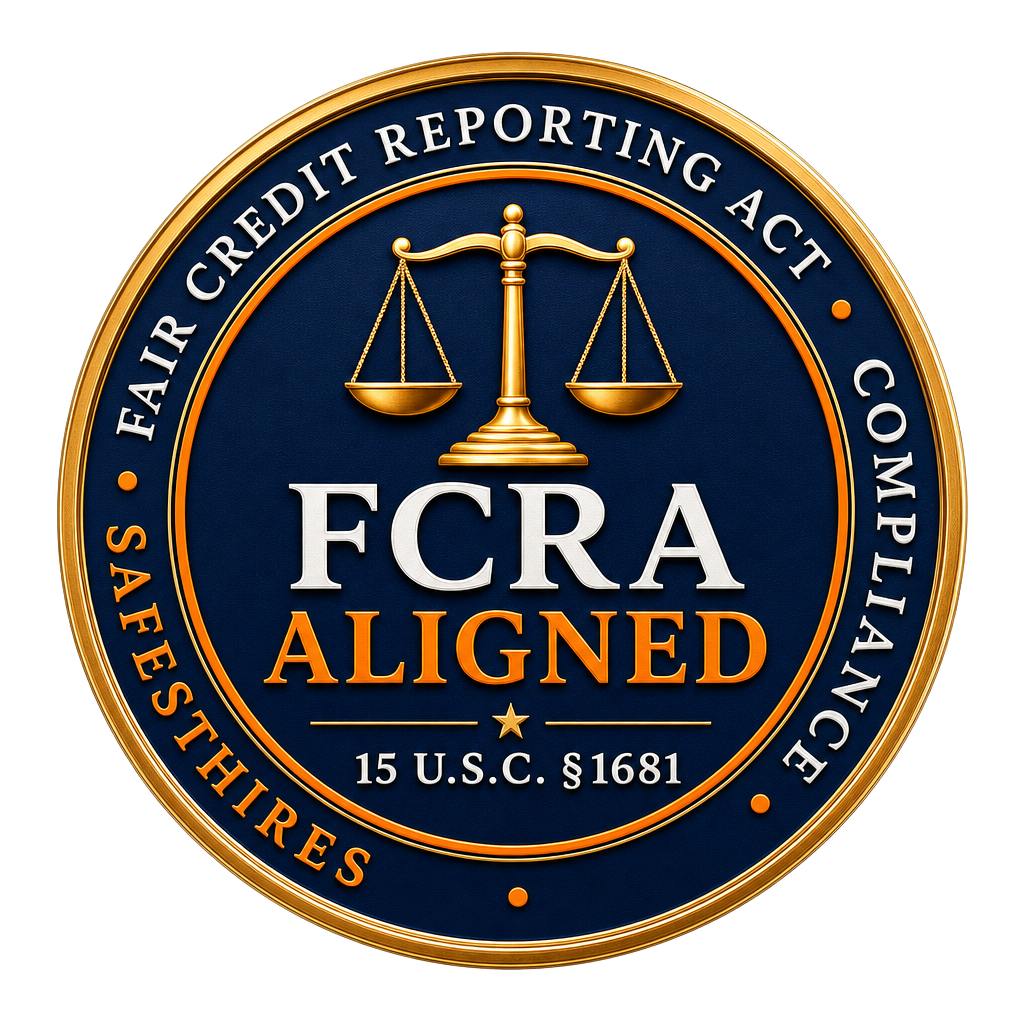 SafestHires FCRA Aligned badge