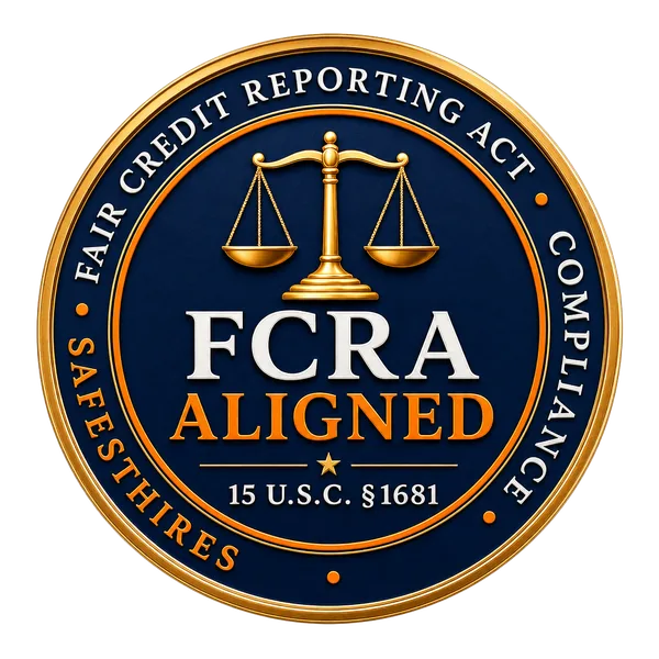 SafestHires FCRA Aligned badge