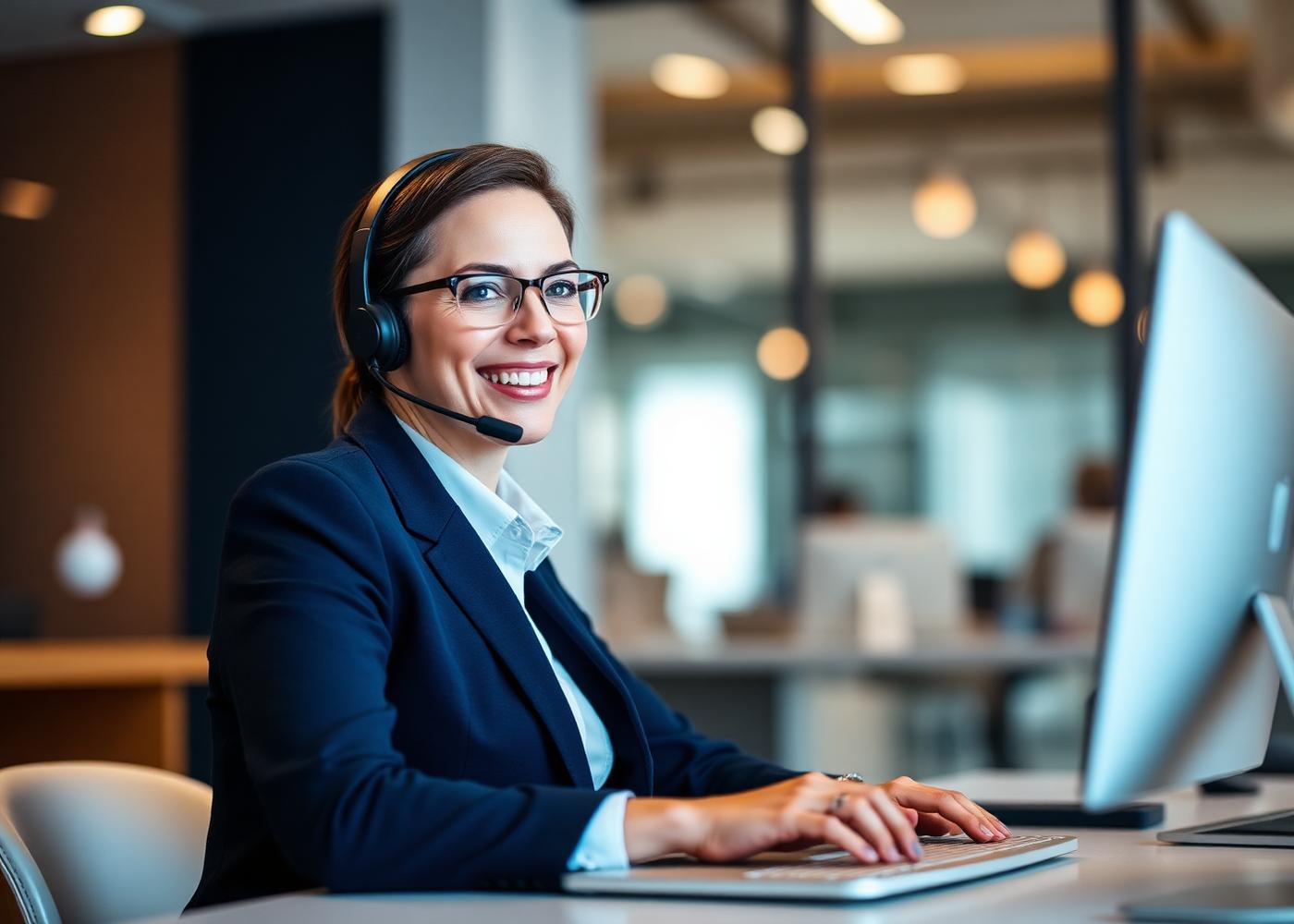 A friendly U.S.-based SafestHires support specialist on a call